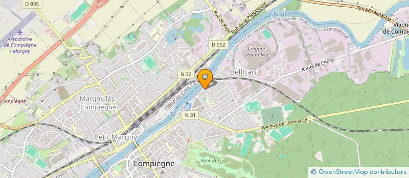 localisation de l'entreprise SCI DE L'ESTACADE  COMPIEGNE