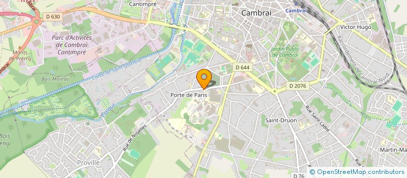 localisation de l'entreprise SCI DE L ESTACADE à CAMBRAI