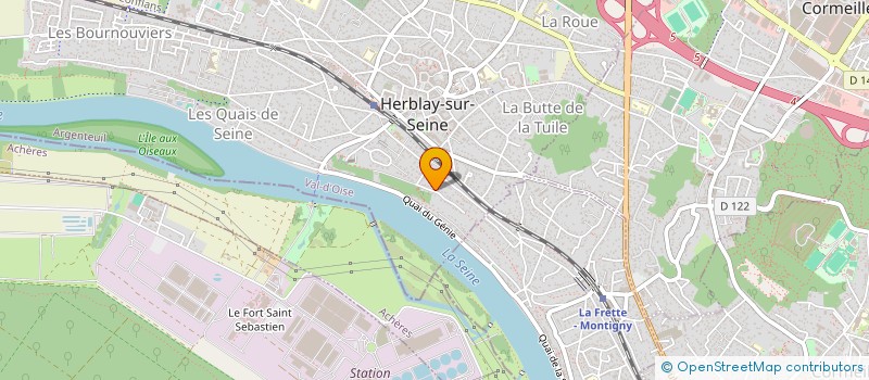 localisation de l'entreprise SCI DE L ESTACADE  HERBLAY-SUR-SEINE