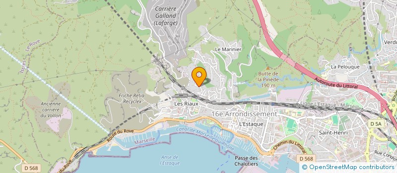 localisation de l'entreprise SCI DE L'ESTAQUE à MARSEILLE