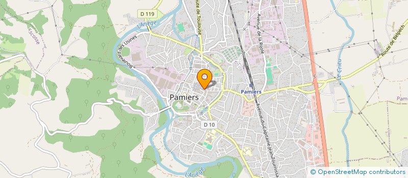 localisation de l'entreprise SCI DE L'ESTAUT à PAMIERS