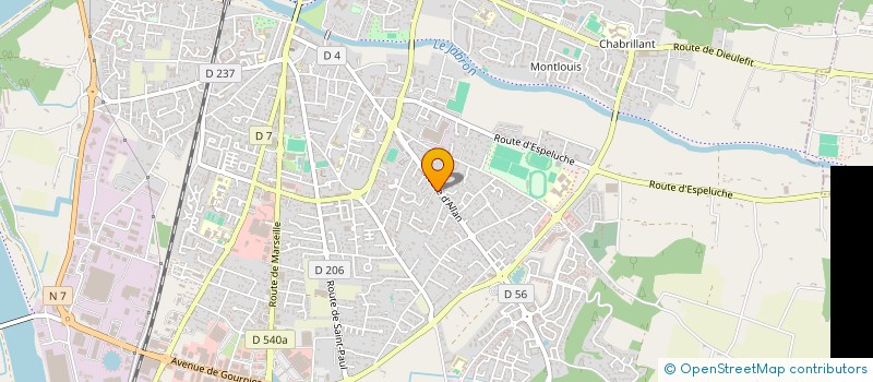 localisation de l'entreprise SCI DE L ESTEREL à MONTELIMAR