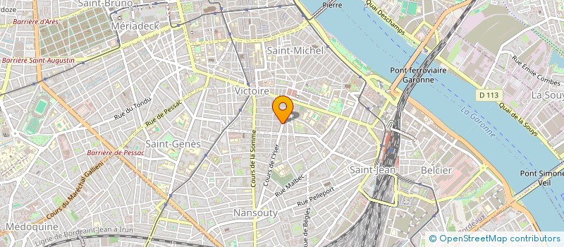 localisation de l'entreprise SCI DE L'ESTEREL  BORDEAUX