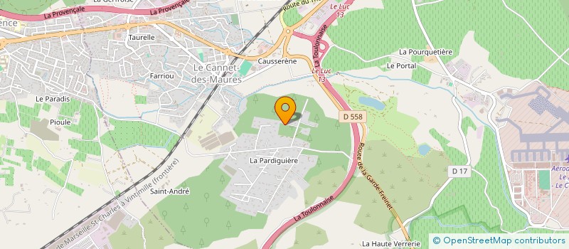 localisation de l'entreprise SCI DE L'ESTEREL  LE CANNET-DES-MAURES