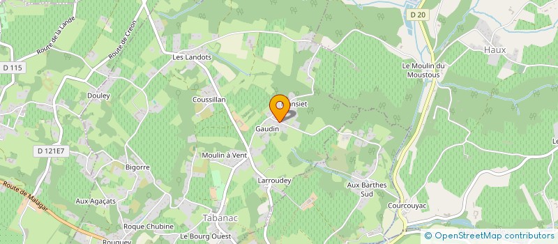 localisation de l'entreprise SCI DE L ESTEY  TABANAC