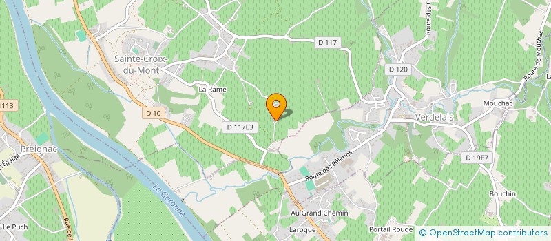 localisation de l'entreprise SCI DE L'ESTEY  SAINTE-CROIX-DU-MONT