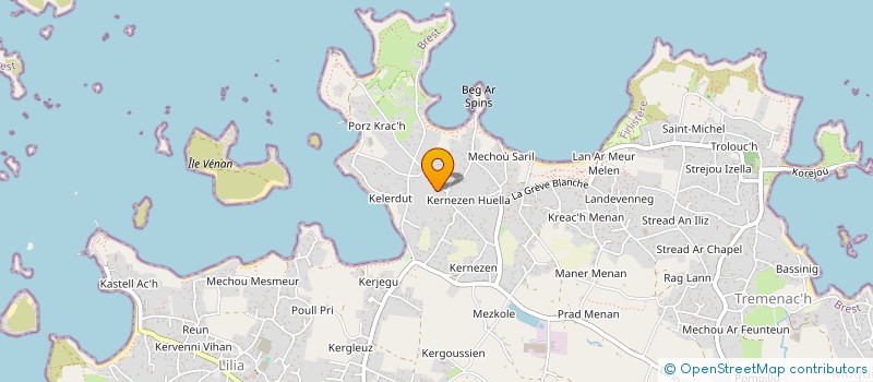 localisation de l'entreprise SCI DE L'ESTRAN  PLOUGUERNEAU