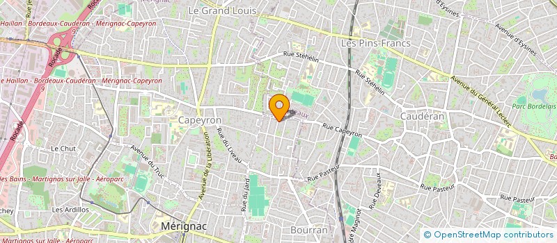 localisation de l'entreprise SCI DE L ESTRAPADE  MERIGNAC