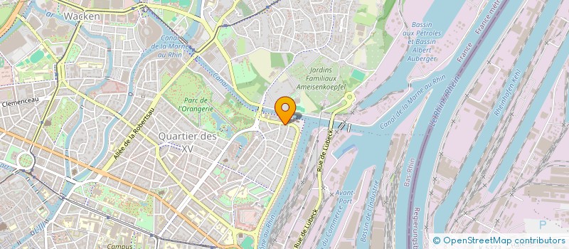 localisation de l'entreprise SCI DE L'ESTRAPADE  STRASBOURG