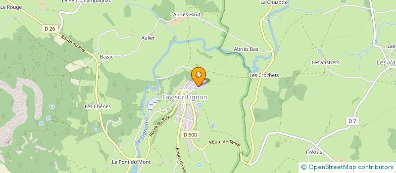 localisation de l'entreprise SCI DE L'ESTRAS  FAY-SUR-LIGNON