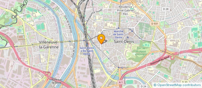 localisation de l'entreprise SCI DE L'ESTREE à SAINT-DENIS