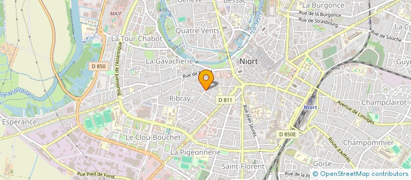 localisation de l'entreprise SCI DE L ESTUAIRE  NIORT