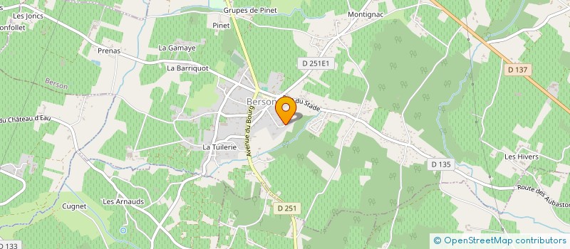 localisation de l'entreprise SCI DE L'ESTUAIRE  BERSON