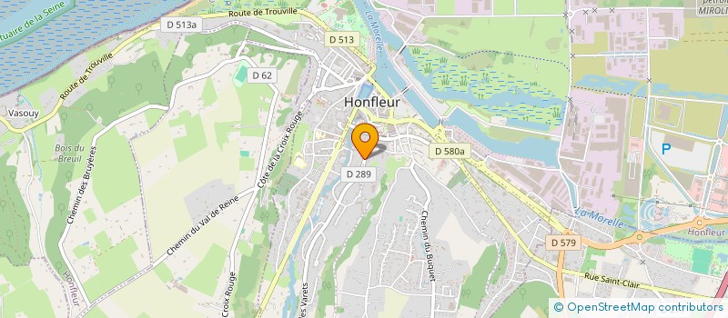 localisation de l'entreprise SCI DE L'ESTUAIRE à HONFLEUR