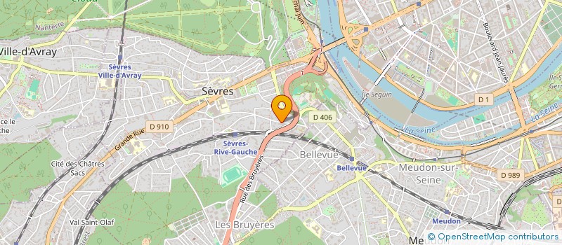 localisation de l'entreprise SCI DE L'ETAIN à SEVRES