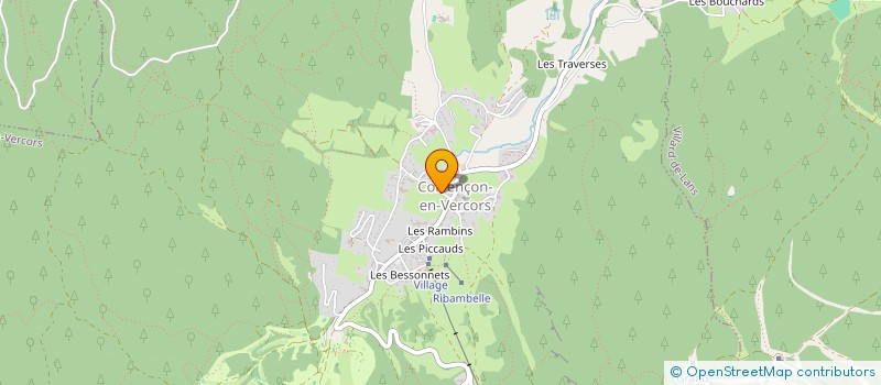 localisation de l'entreprise SCI DE L'ETAIN  CORRENCON-EN-VERCORS