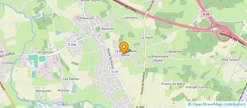 localisation de l'entreprise SCI DE L'ETANDIERE à VIRIAT