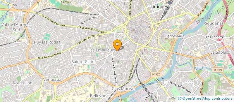 localisation de l'entreprise SCI DE L ETANG  LIMOGES