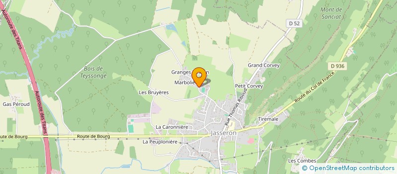 localisation de l'entreprise SCI DE L ETANG  JASSERON