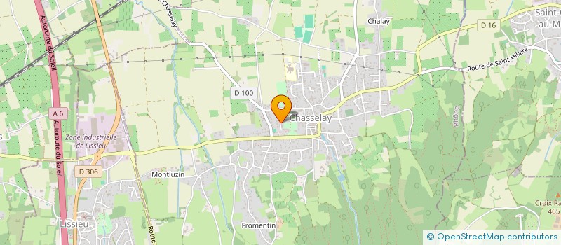 localisation de l'entreprise SCI DE L ETANG  CHASSELAY