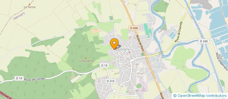 localisation de l'entreprise SCI DE L'ETANG  APPOIGNY