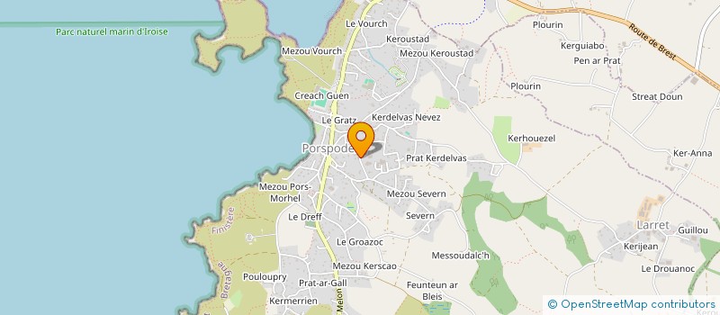 localisation de l'entreprise SCI DE L ETANG  LANDUNVEZ