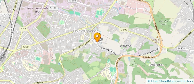 localisation de l'entreprise SCI DE L ETANG  L'ISLE-D'ESPAGNAC