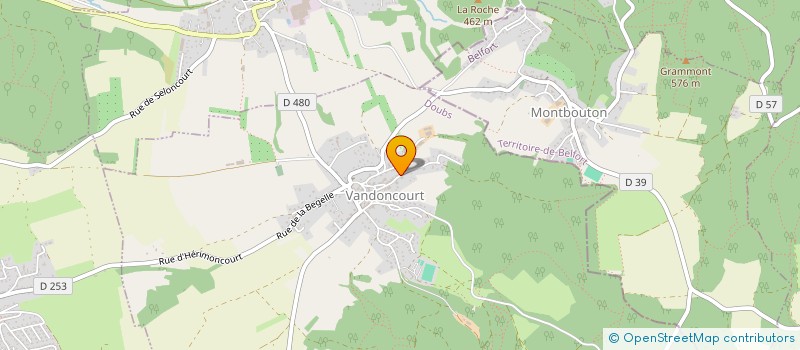 localisation de l'entreprise SCI DE L'ETANG  VANDONCOURT