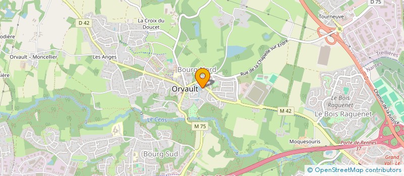 localisation de l'entreprise SCI DE L'ETANG à ORVAULT