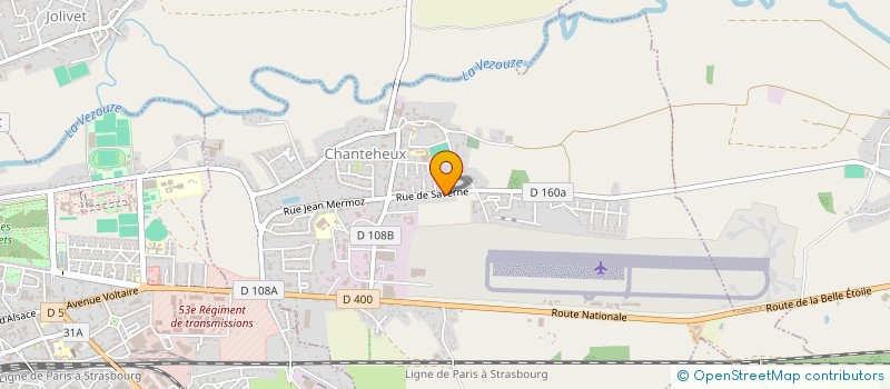 localisation de l'entreprise SCI DE L ETANG  CHANTEHEUX