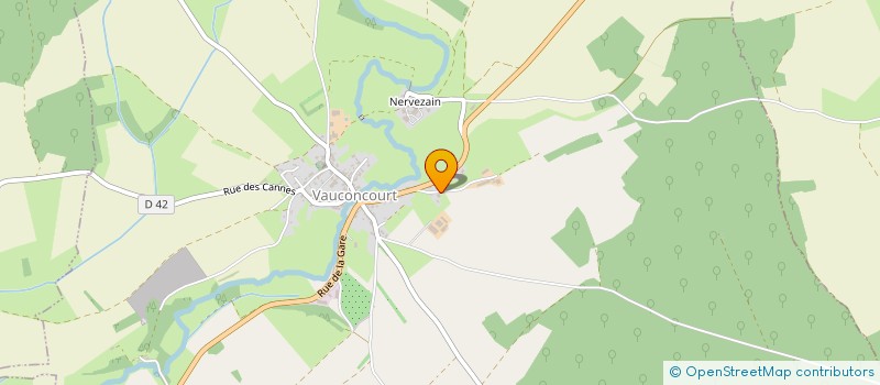 localisation de l'entreprise SCI DE L'ETANG  VAUCONCOURT-NERVEZAIN