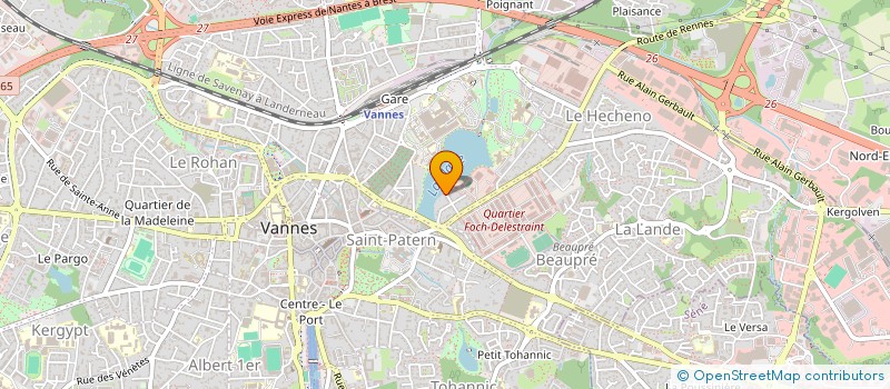 localisation de l'entreprise SCI DE L'ETANG à VANNES