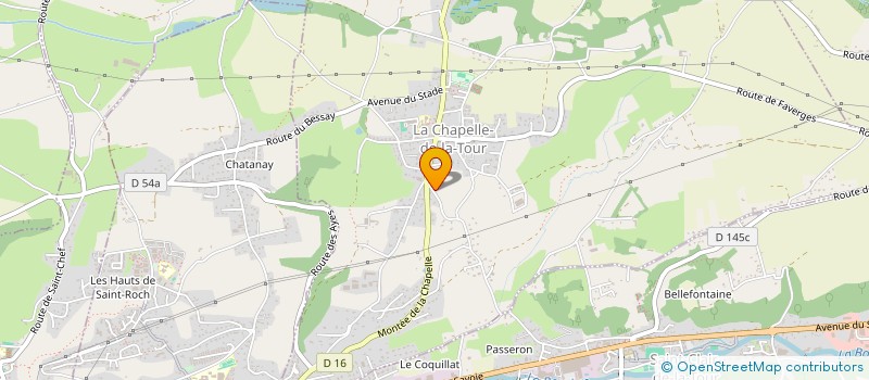 localisation de l'entreprise SCI DE L'ETANG  LA CHAPELLE-DE-LA-TOUR