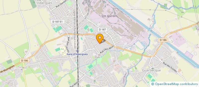 localisation de l'entreprise SCI DE L'ETANG  ISBERGUES