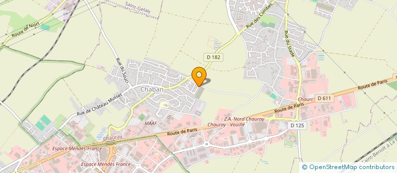 localisation de l'entreprise SCI DE L'ETANG  CHAURAY