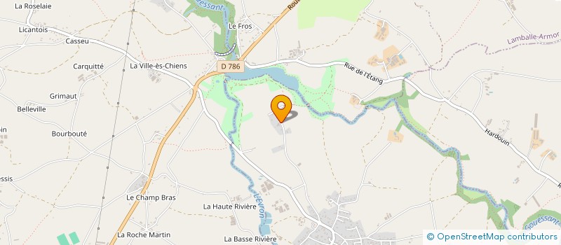 localisation de l'entreprise SCI DE L'ETANG  LAMBALLE-ARMOR