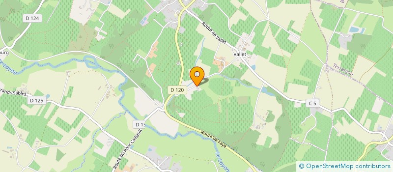 localisation de l'entreprise SCI DE L'ETANG  BELLEVIGNE-EN-LAYON