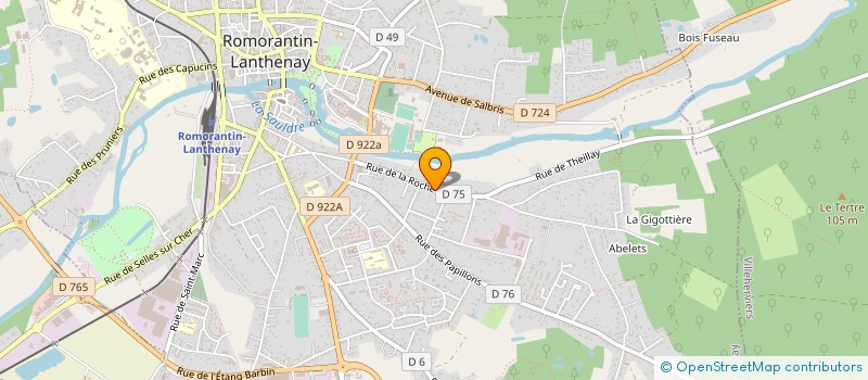 localisation de l'entreprise SCI DE L ETANG BARBIN  ROMORANTIN-LANTHENAY