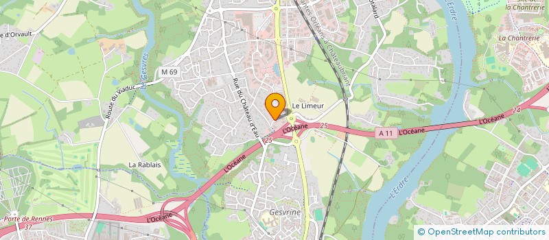 localisation de l'entreprise SCI DE L'ETANG BLEU  LA CHAPELLE-SUR-ERDRE