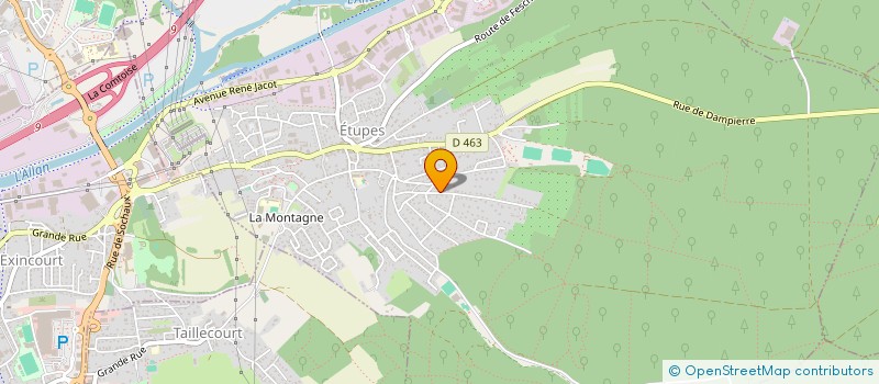 localisation de l'entreprise SCI DE L'ETANG CLEMENT  ETUPES