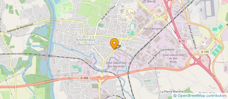 localisation de l'entreprise SCI DE L'ETANG DAVID  SAINT-ETIENNE