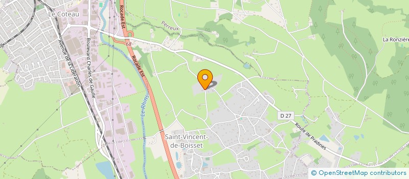 localisation de l'entreprise SCI DE L'ETANG DE BESSY  SAINT-VINCENT-DE-BOISSET