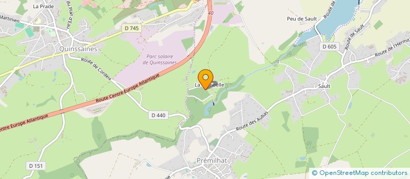 localisation de l'entreprise SCI DE L'ETANG DE LA VERNOELLE à PREMILHAT