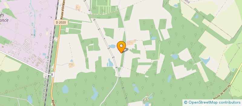 localisation de l'entreprise SCI DE L'ETANG DE LOUSSON  LA FERTE SAINT-AUBIN