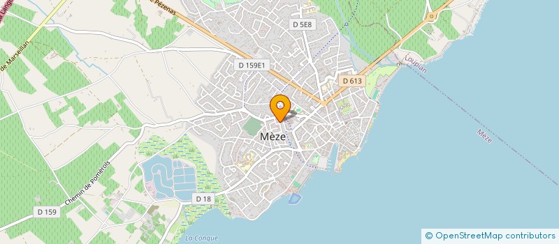 localisation de l'entreprise SCI DE L ETANG DE THAU à MEZE