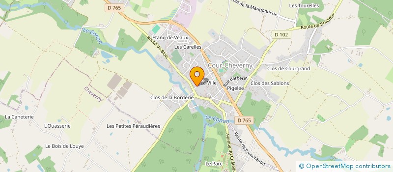 localisation de l'entreprise SCI DE L ETANG DES VAUX  COUR-CHEVERNY