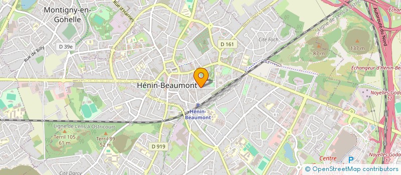 localisation de l'entreprise SCI DE L'ETANG DU BOIS à HENIN BEAUMONT