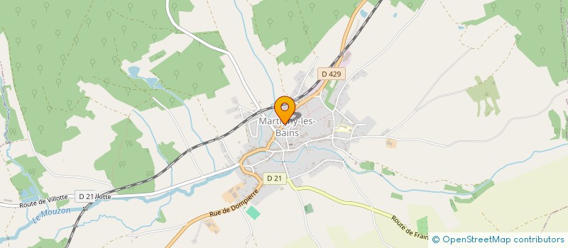 localisation de l'entreprise SCI DE L ETANG DU BOIS DES CERISIERS  MARTIGNY-LES-BAINS