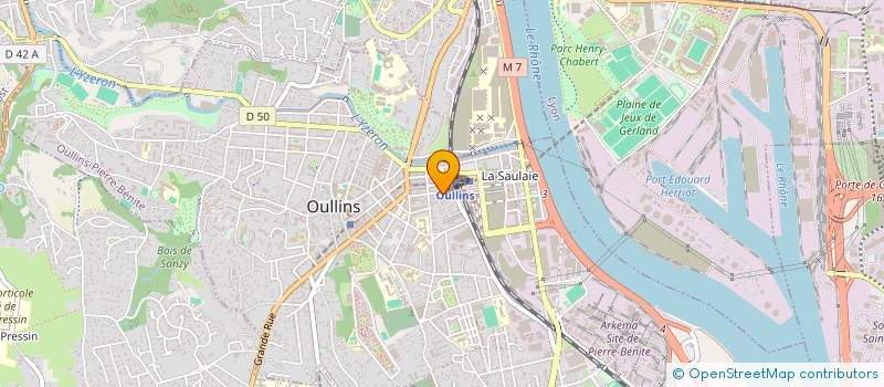 localisation de l'entreprise SCI DE L'ETANG DU RIBOUD  OULLINS-PIERRE-BENITE