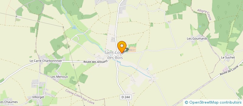 localisation de l'entreprise SCI DE L ETANG  GARRUCHET  SAINT-LOUP-DES-BOIS